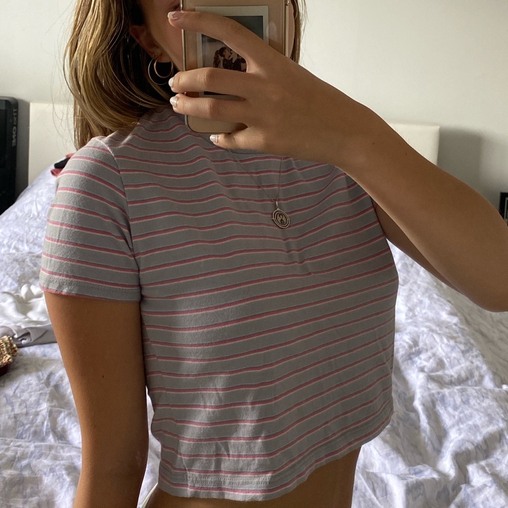 brandy melville cropped tshirt